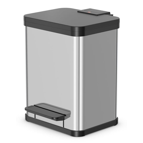 Hailo öko duo plus m prullenbak - afvalscheider - 2 x 9 l - rvs