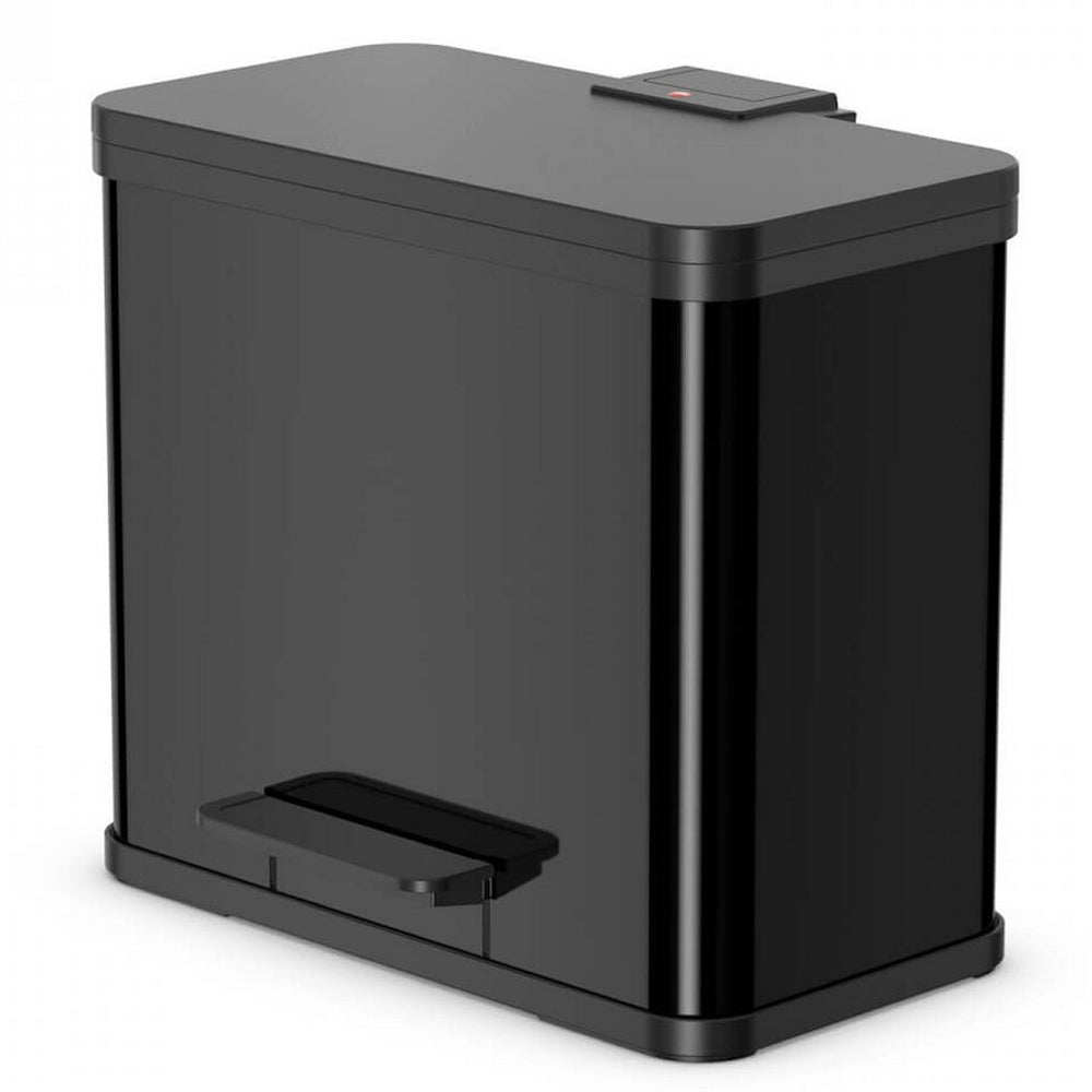 Hailo öko trio plus prullenbak - 3 x 9l - zwart