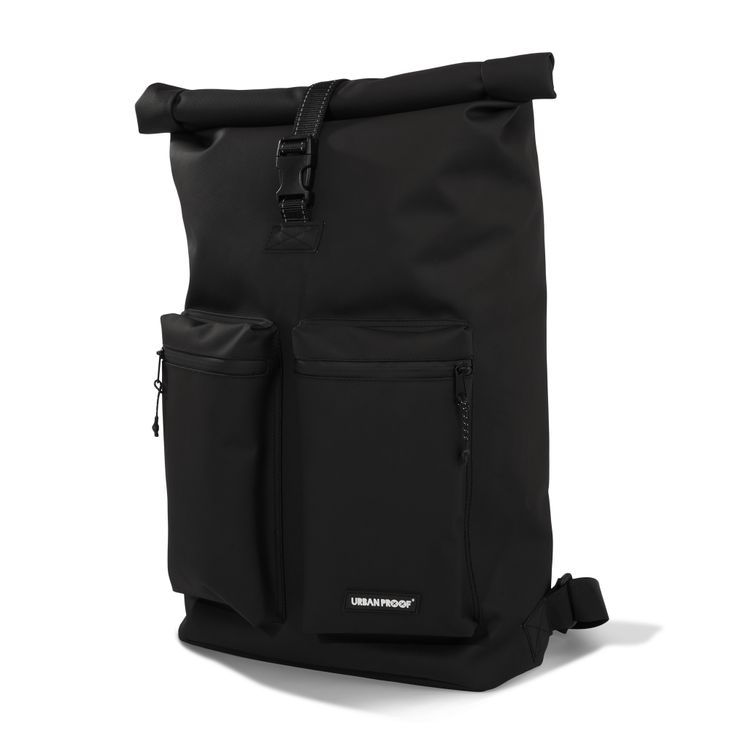Urbanproof fietstas rolltop up recycle 20l zwart