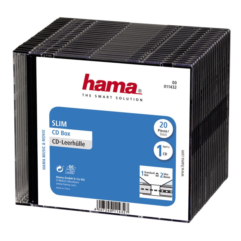 Hama cd slim box 20-p. rood