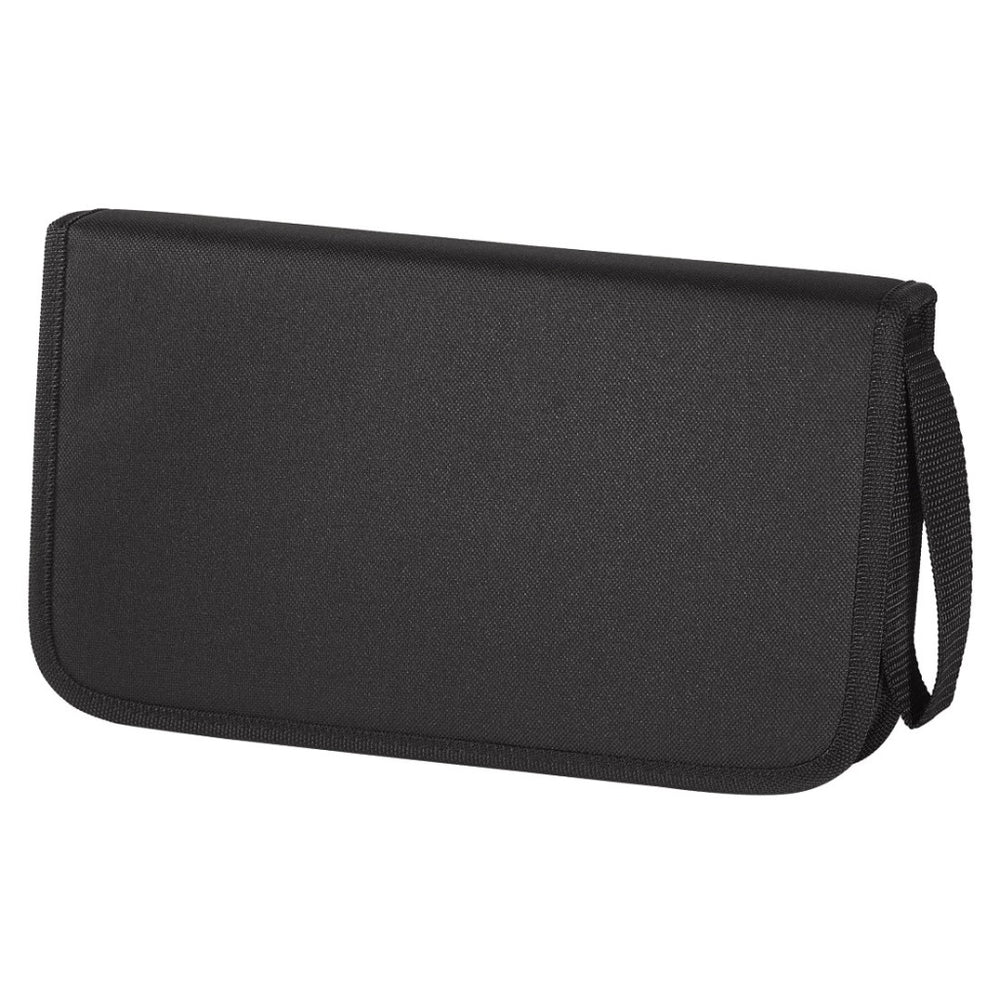 Hama nylon portemonnee voor 64 cd dvd blue-ray zwart