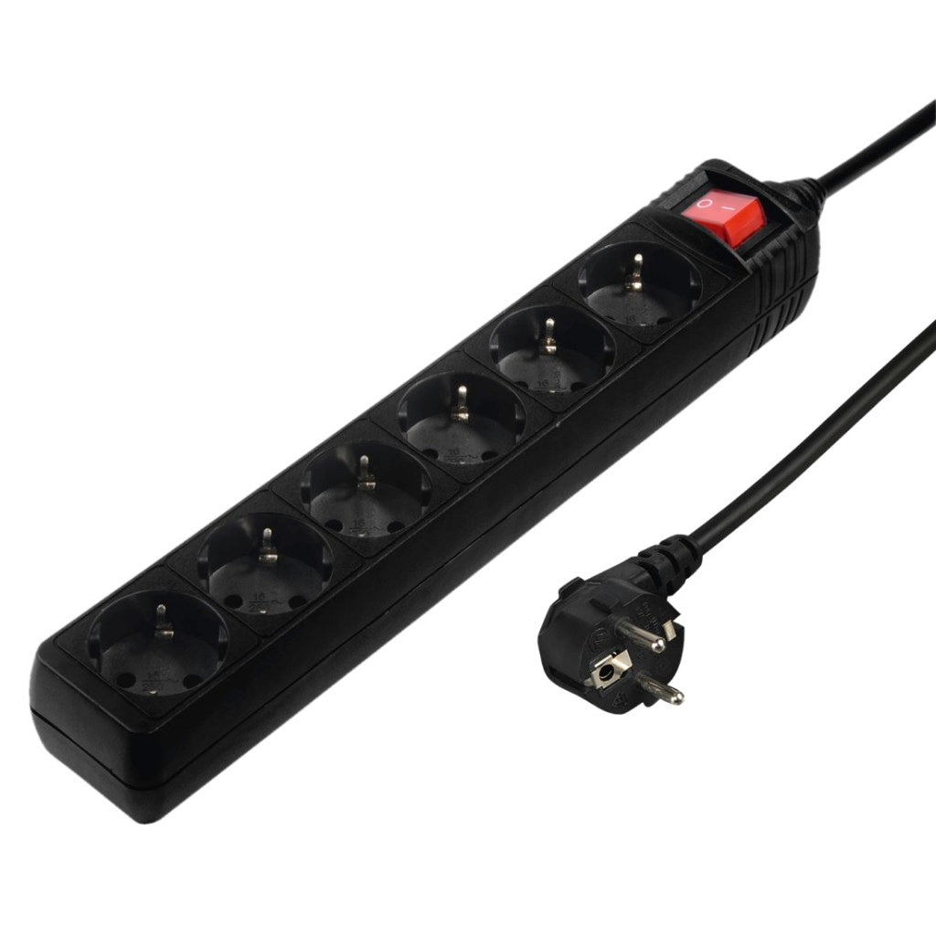 Hama 6-weg ja.wsaks.1.4m bk
