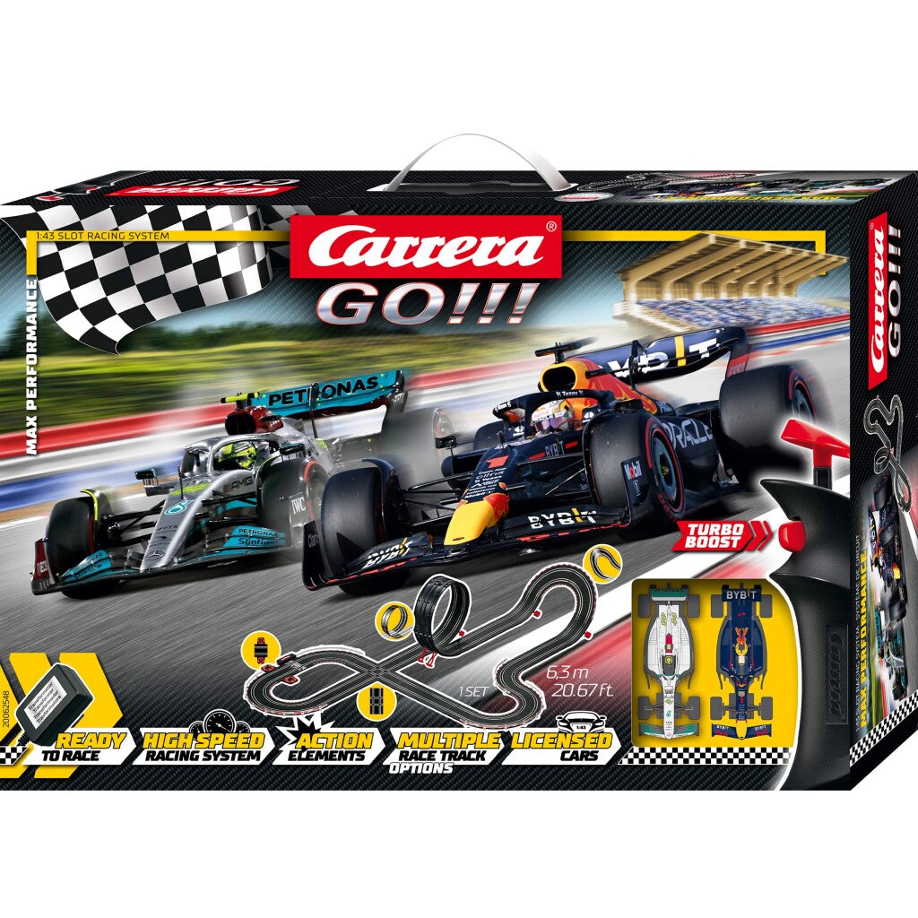 Carrera GO!!! Racebaan Max-prestaties
