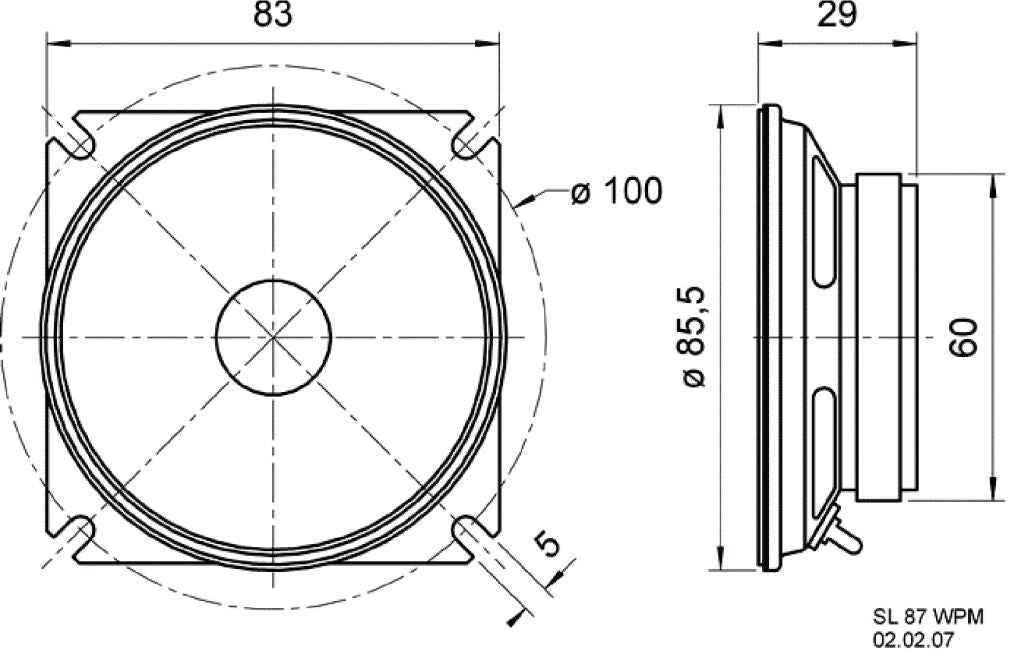 Visaton vs-sl87wpm 4 inbouw speaker