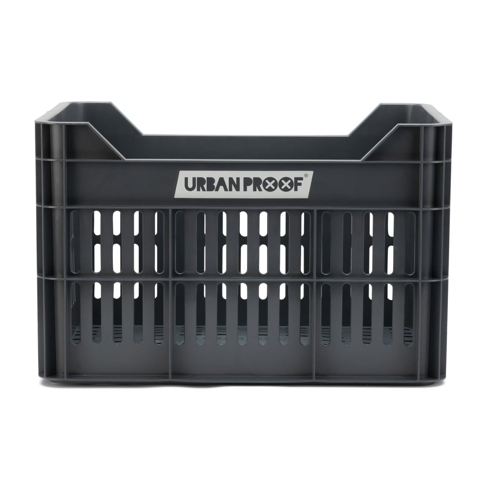 Bicycle Crate Recycled 30 litre polypropylene ash grey