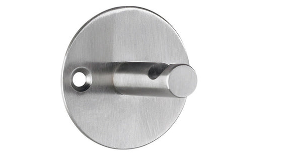 Alco al-2847 wandgarderobe zilver 1 haak incl. bevestigingsmateriaal