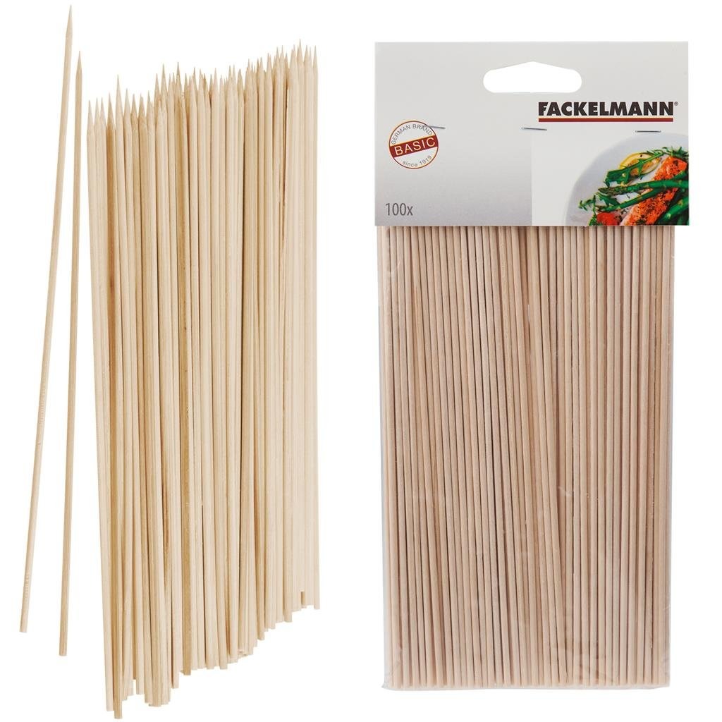 Fackelmann houten satestokjes 20 cm 100 stuks