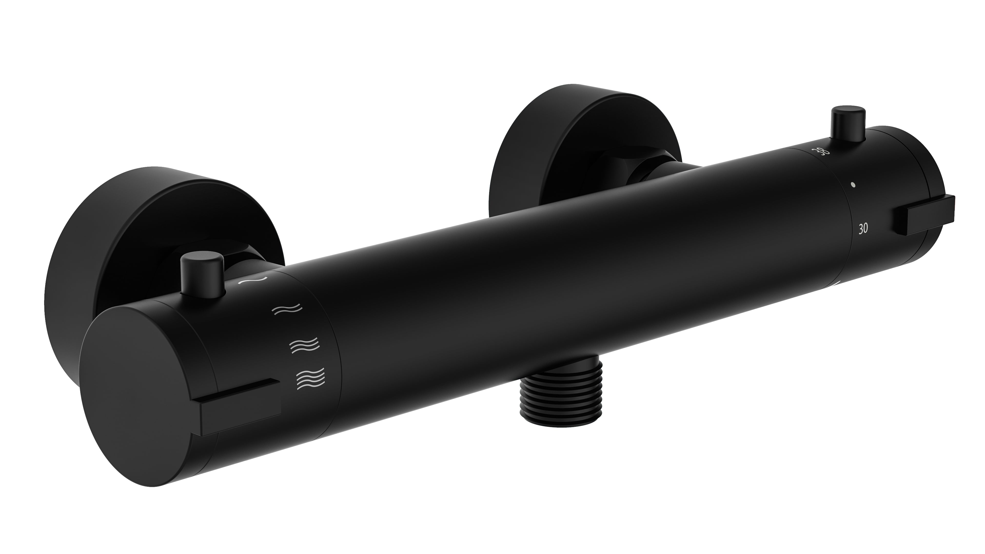 Ngk schutte london thermostatische meraan douche| mat zwart - 52466 - 52466