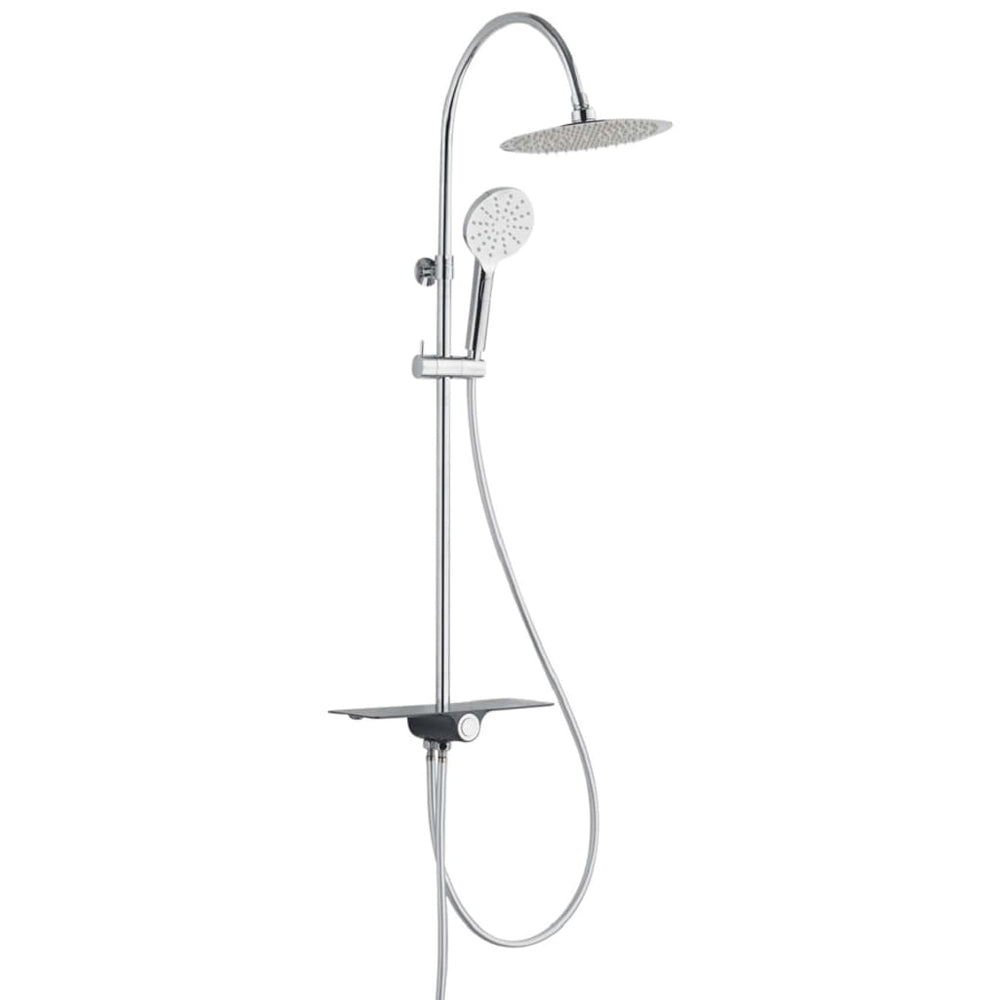 SCHÜTTE SCHÜTTE Regendoucheset met plateau AQUASTAR chroomkleurig-antraciet