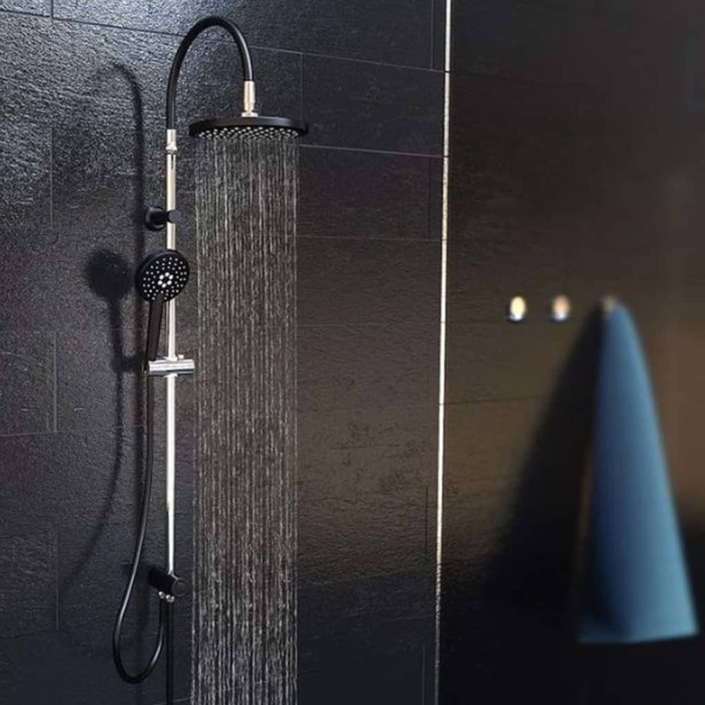 Schütte regendoucheset matao rain chroomkleurig-matzwart