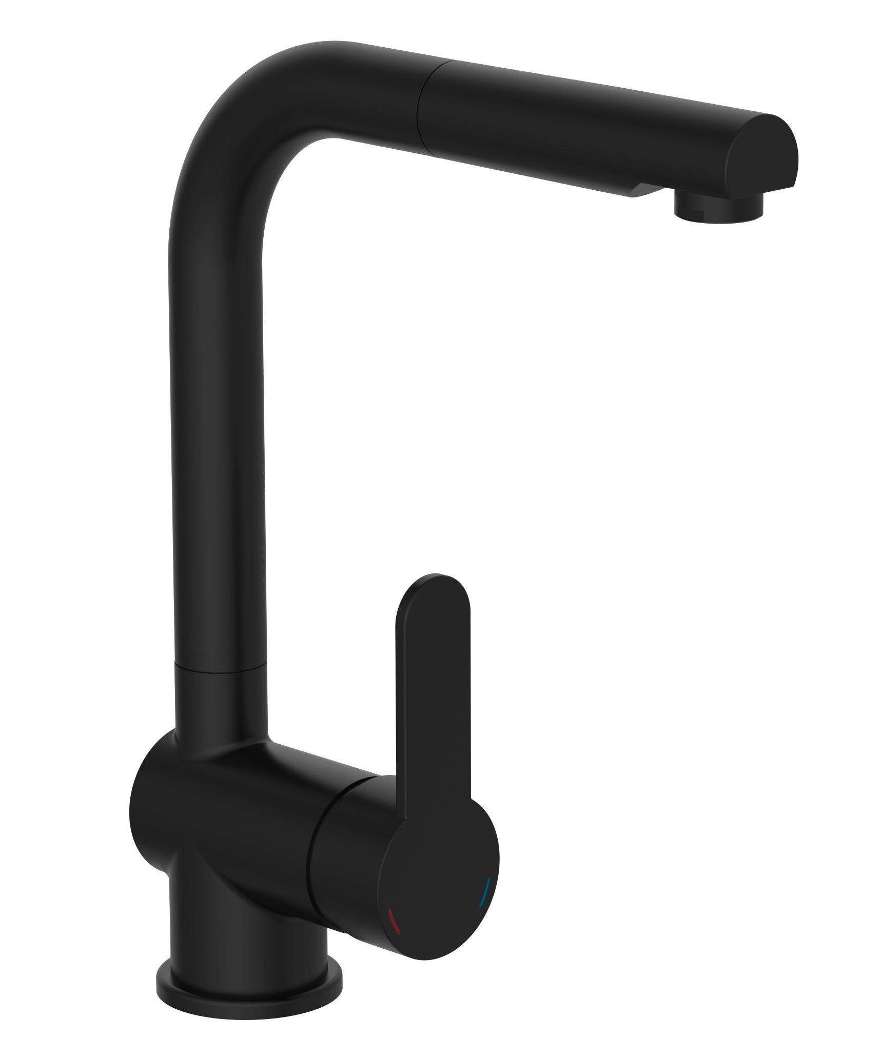 Ngk schutte london ééngreepsmeraan keuken met uittrekbare uitloop| mat zwart - 79760 79760