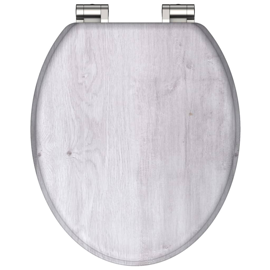 Schütte toiletbril met softclose licht hout mdf