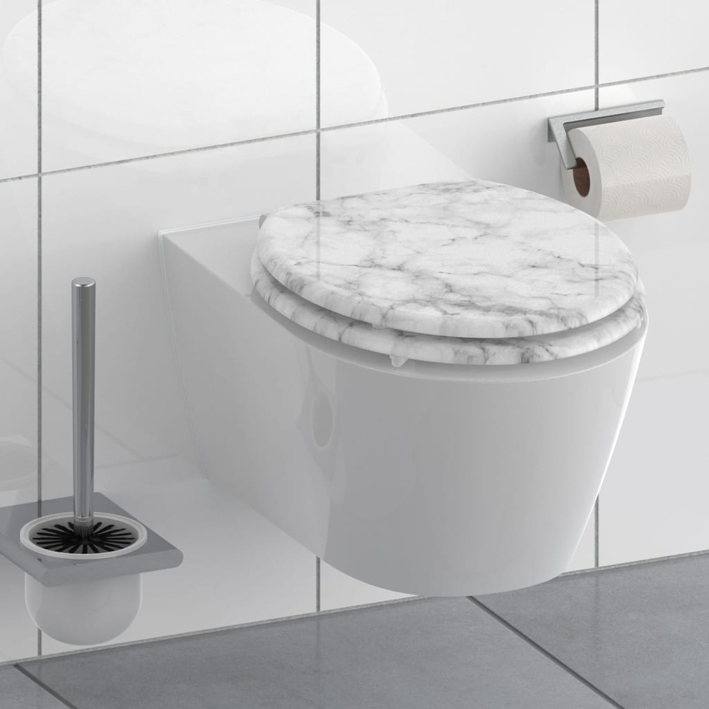 Schütte toiletbril met softclose marmersteen