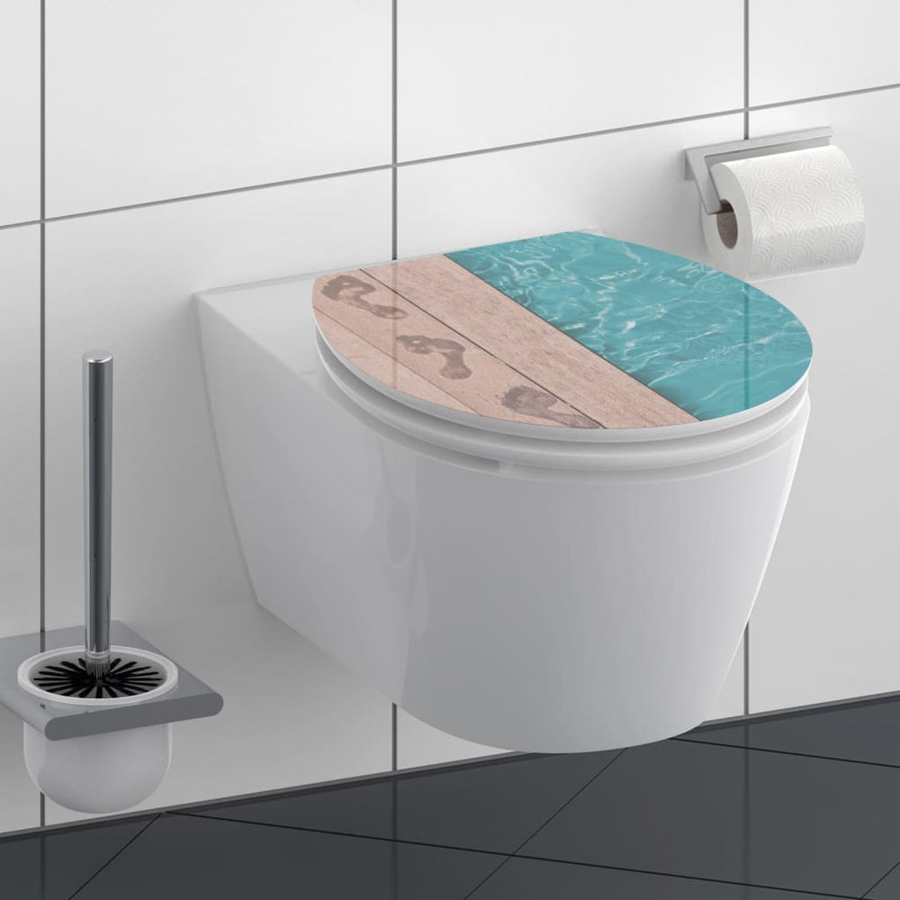 SCHÜTTE SCHÜTTE Toiletbril met softclose POOLSIDE MDF hoogglans