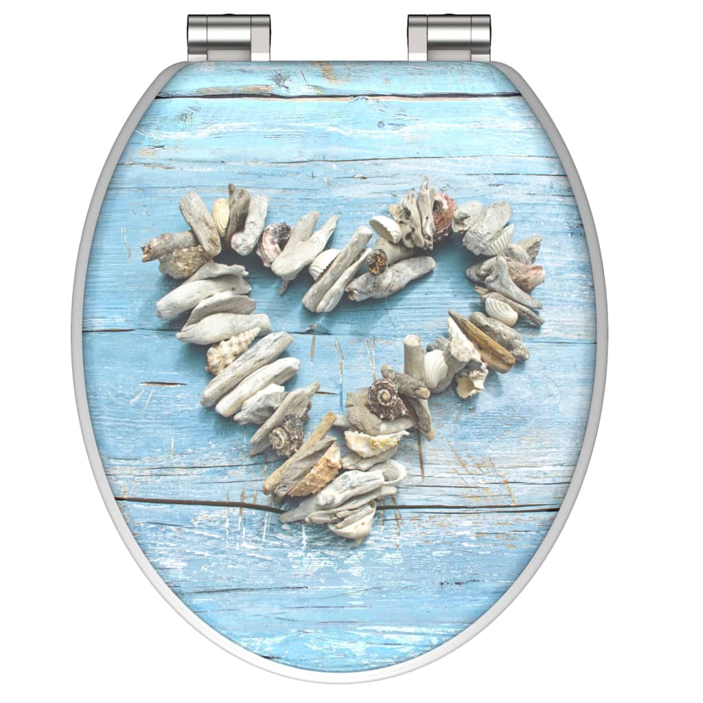 Schütte toiletbril met softclose schelp hart mdf hoogglans