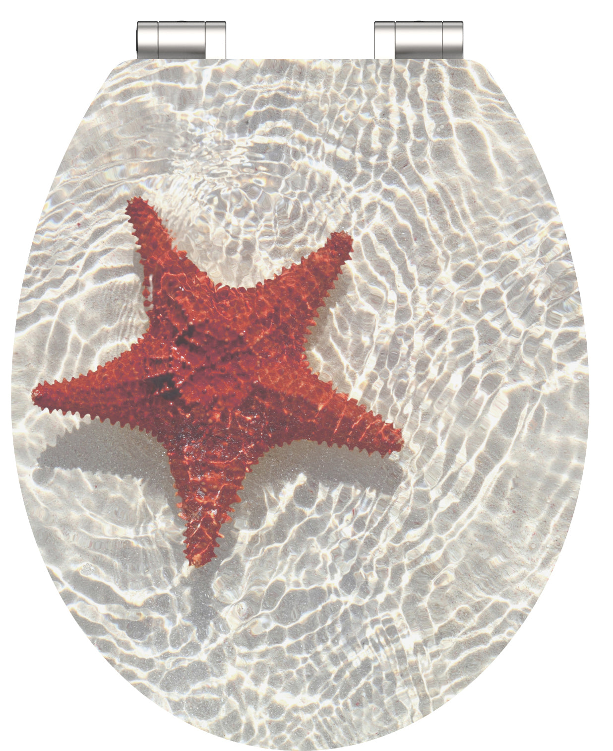 SCHÜTTE SCHÜTTE Toiletbril met softclose RED STARFISH MDF hoogglans