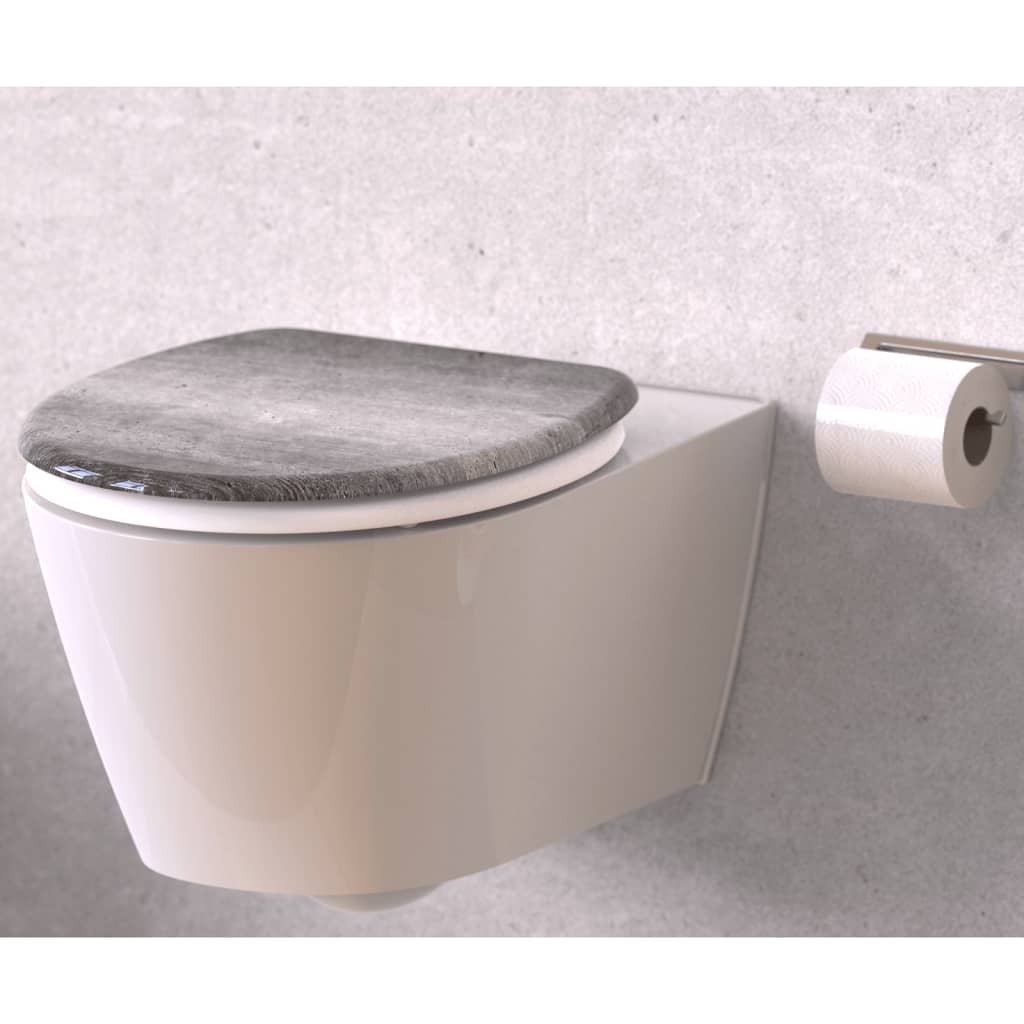 Schütte toiletbril met softclose industrieel grijs