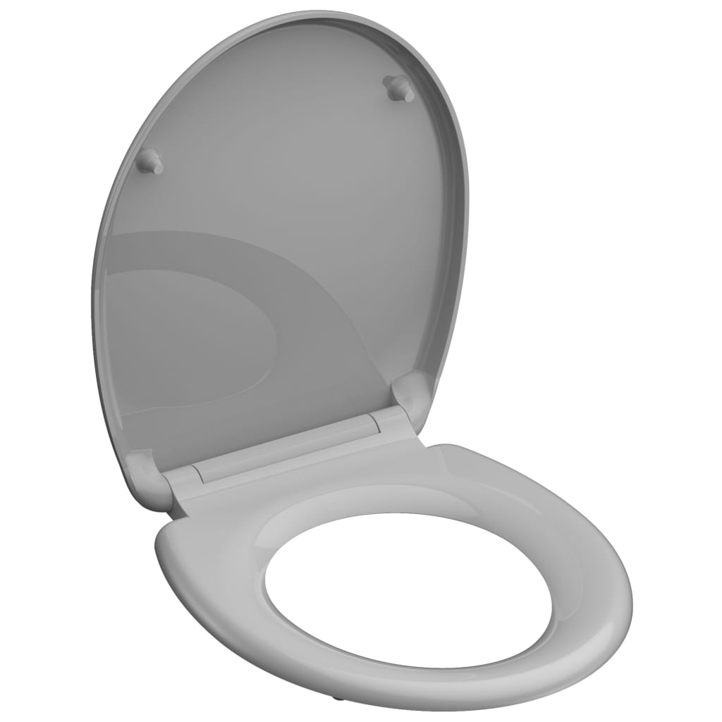 Schütte toiletbril met softclose snelsluiting grijs duplast