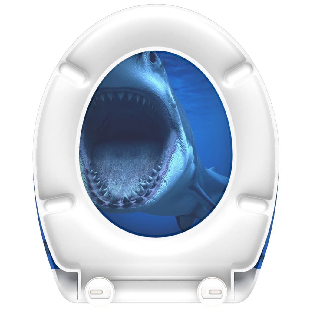 Schütte toiletbril met softclose snelsluiting shark