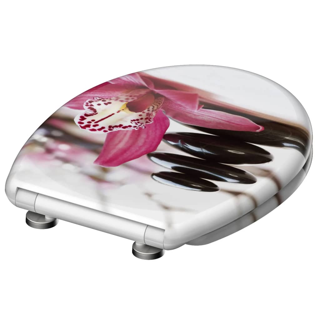 Schütte toiletbril met soft-close quick-release wellness