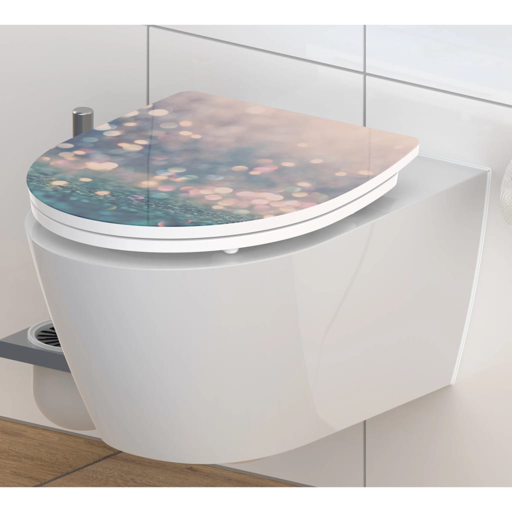 Schütte toiletbril met soft-close magic light duroplast hoogglans
