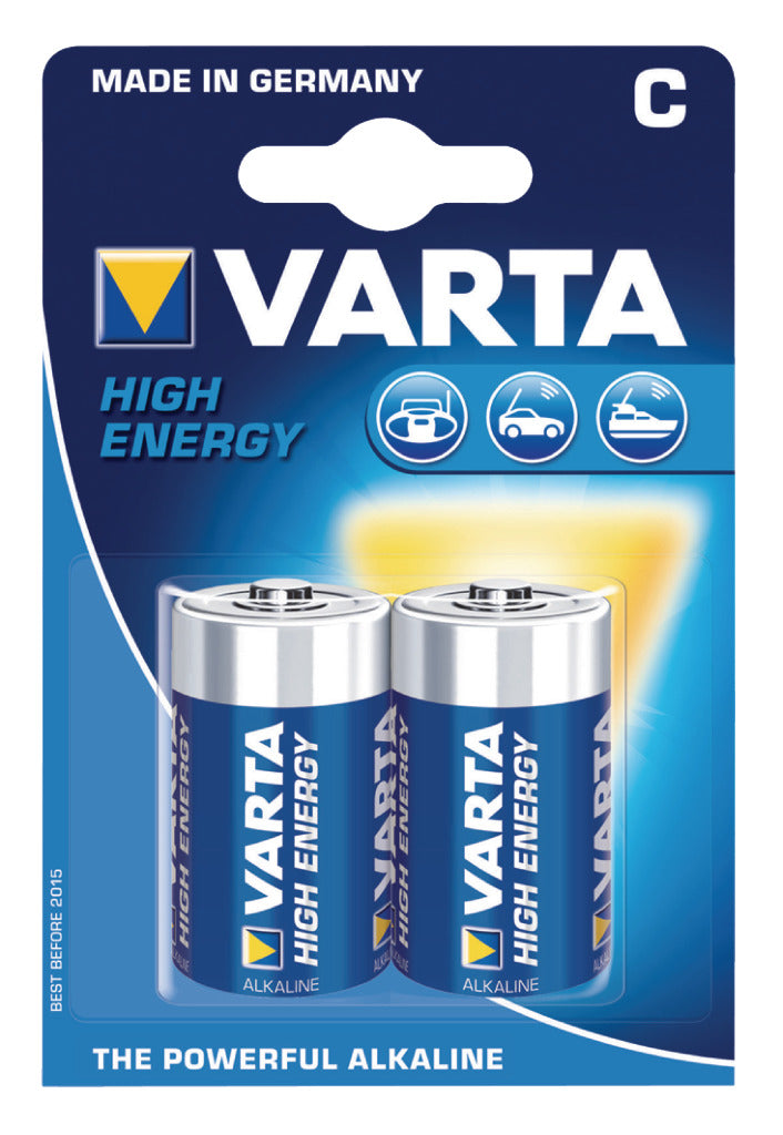 Varta 4914 2b batterij alkaline c lr14 1,5 v hoge energie 10 blisters