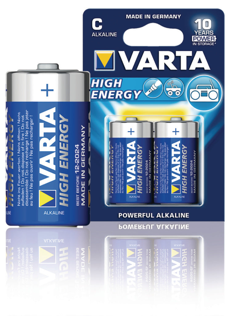 Varta 4914 2b batterij alkaline c lr14 1,5 v hoge energie 10 blisters