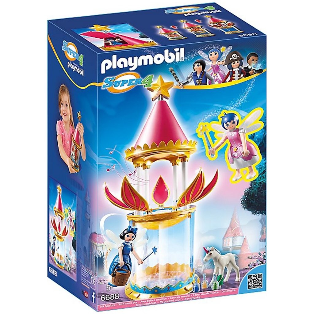 Playmobil 6688 super 4 donella met grote bloementoren + geluid