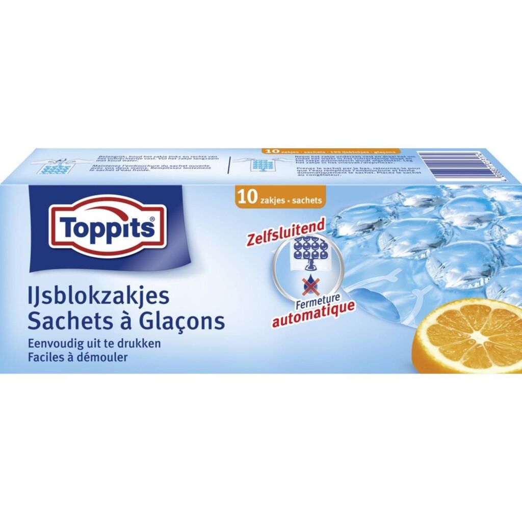 Toppits ijsblokjeszakjes zelfsluitend
