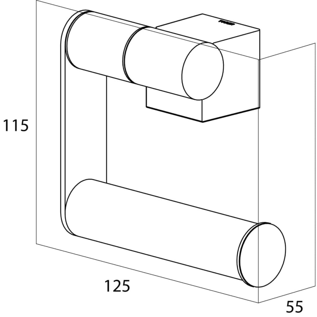 Tiger toiletrolhouder nomad zwart 249030746