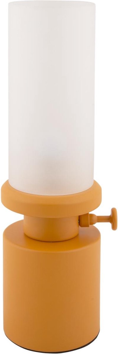 Leitmotiv tafellamp camp led - geel - 9x9x29.5cm - scandinavisch
