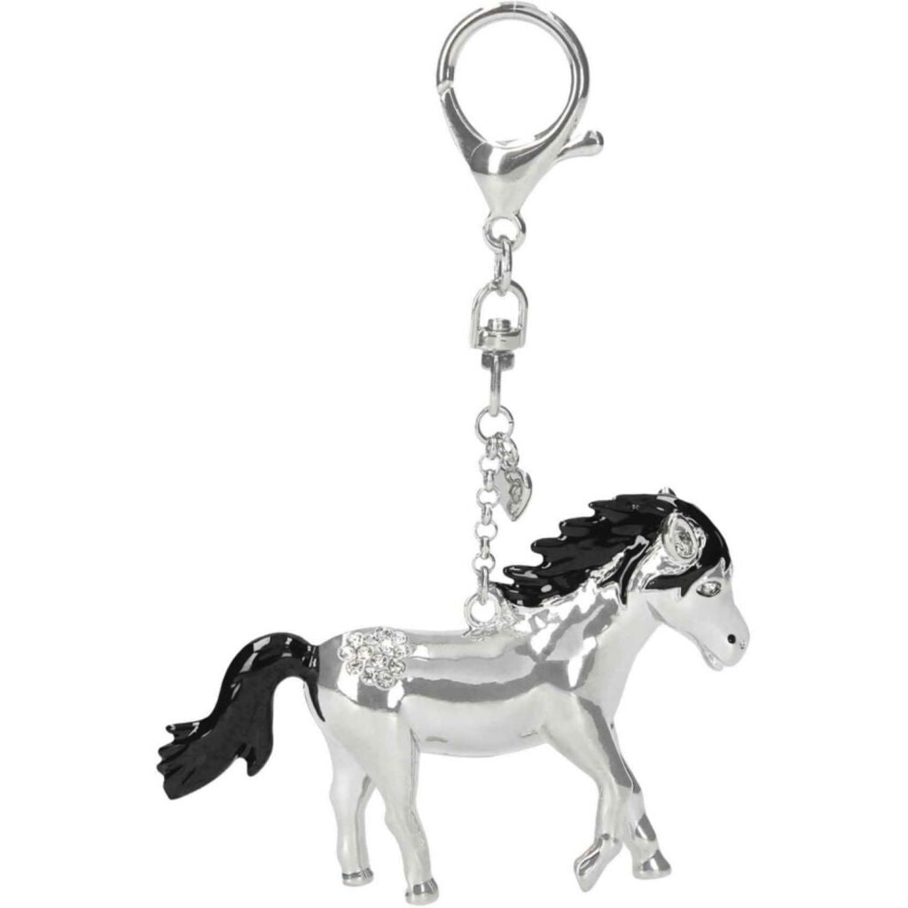 Basic paarden dromen sleutelhanger zilver