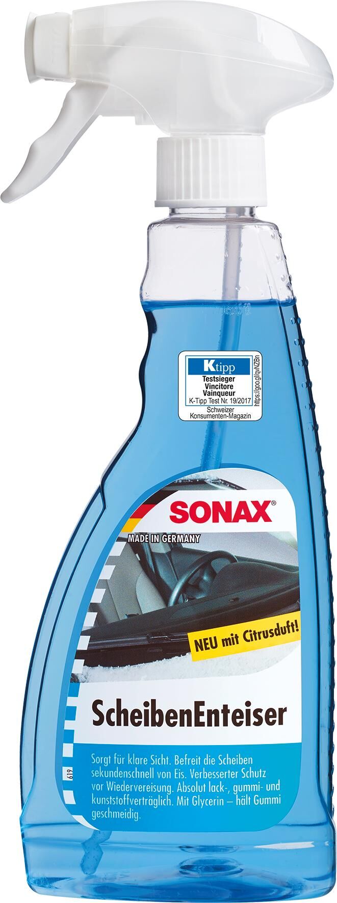Sonax ijskrabber windshield de-icer 500ml sprue bottle