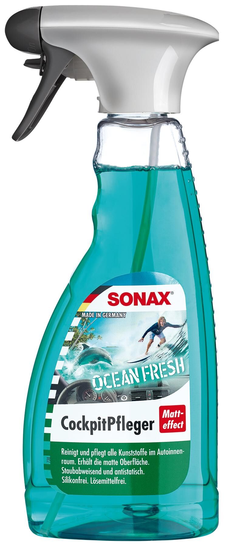 Sonax kunststofonderhoudsmiddel cockpitpfleger matteffect cockpit care 500 ml ocean-fresh