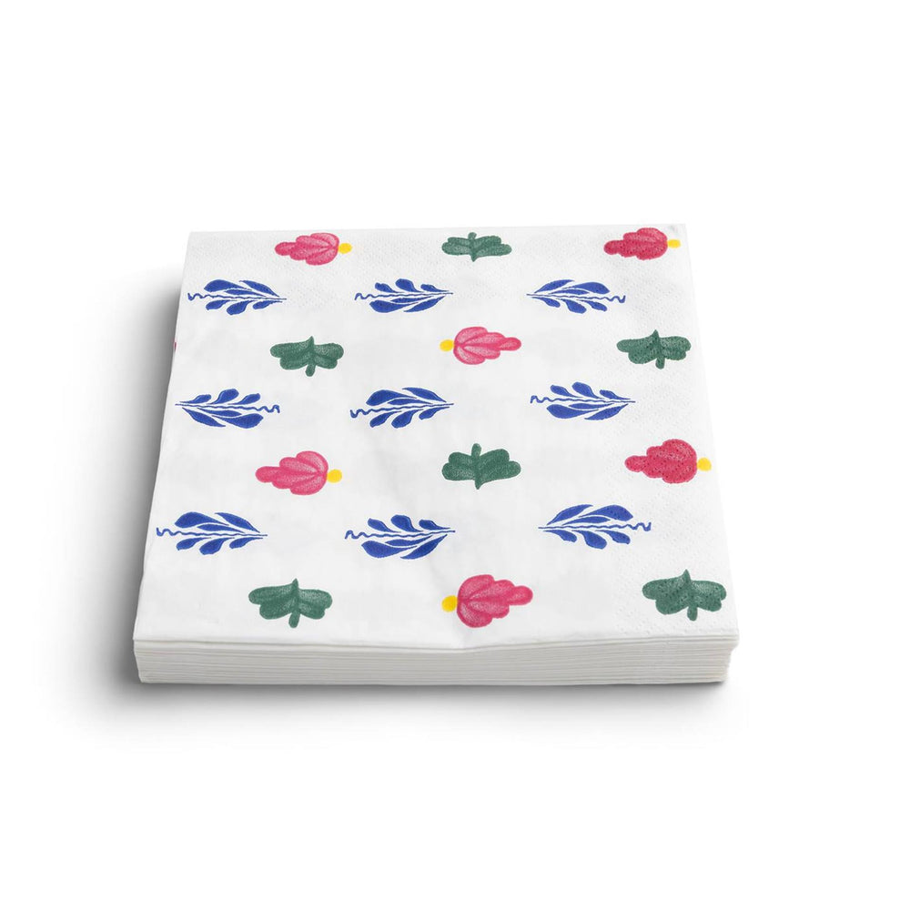 Boerenbont servetten pak a 20 stuks 33x33cm papier