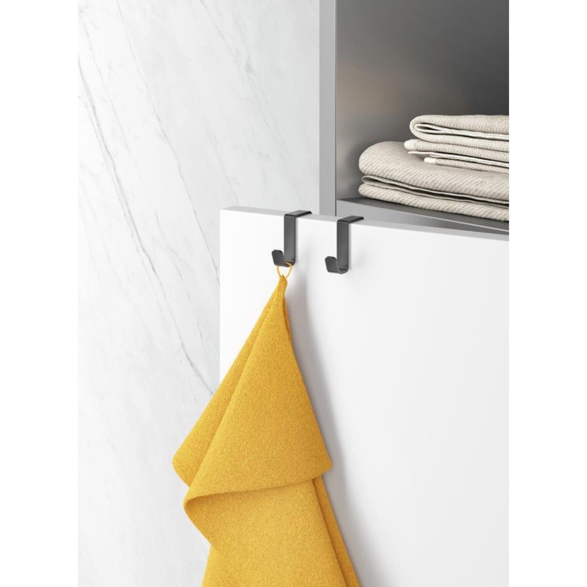 Metaltex origin dubbele haak matzwart