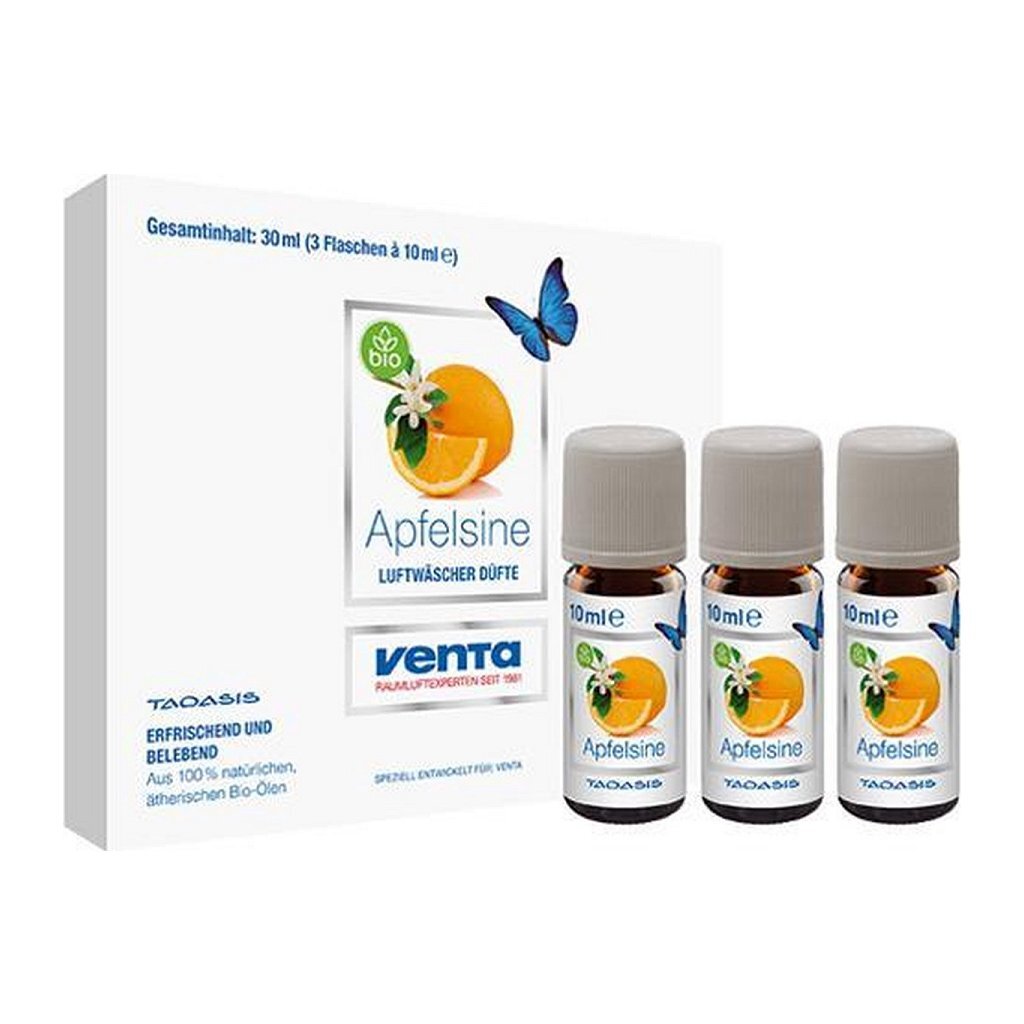 Venta Venta Bio Sinaasappel Geurolie voor Venta Luchtwasser 3x10 ml