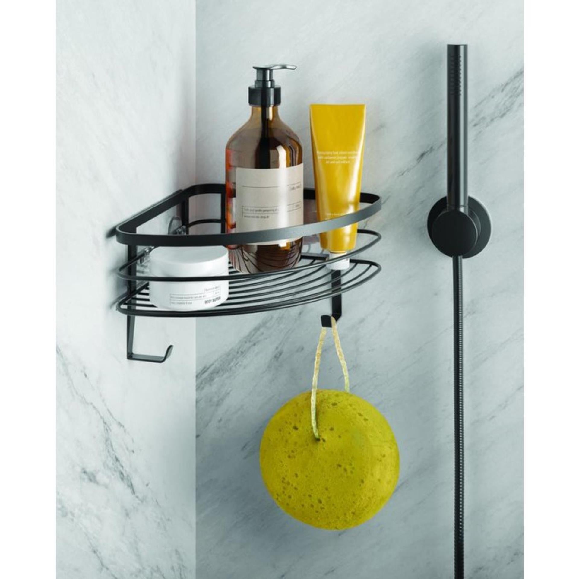 Metaltex douche hoekrek matzwart