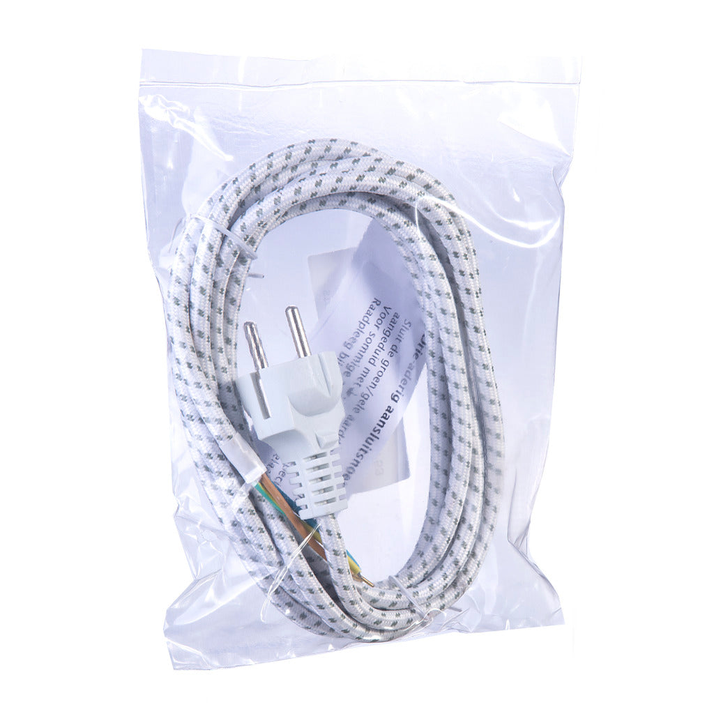 Basis strijkijzersnoer 32340010 omsponnen 3m