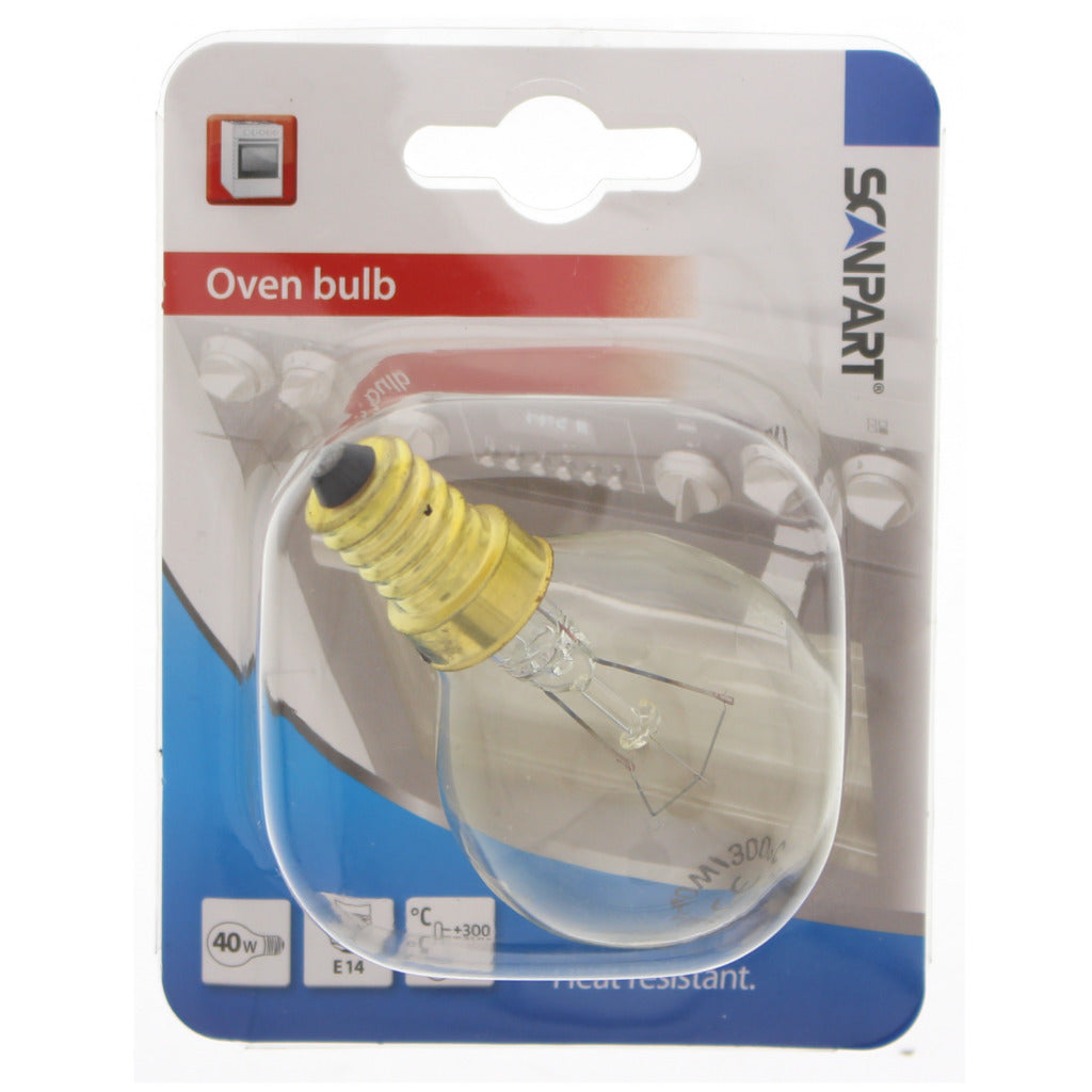 Scanpart 1100000001 f126 ovenlampje e14 40w 300gr. bol