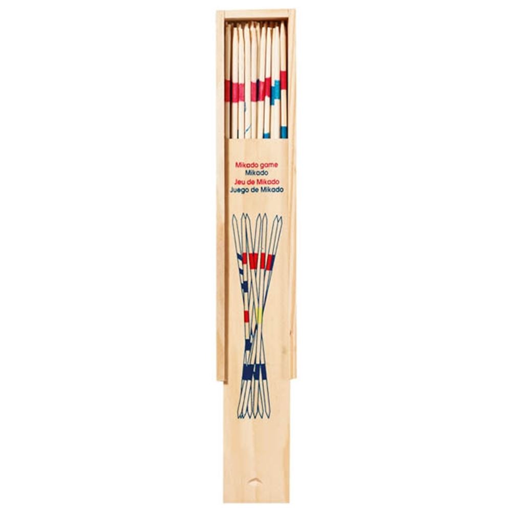 Goki mikado spel in houten kistje, klein. 18