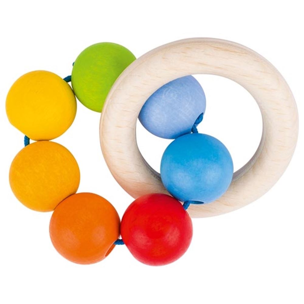 Goki houten grijpring regenboog
