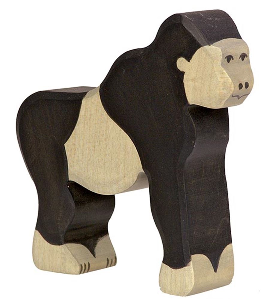 Holztiger houten gorilla