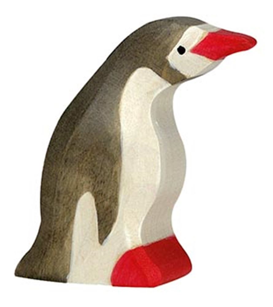 Holztiger pinguïn, klein, kop naar vore