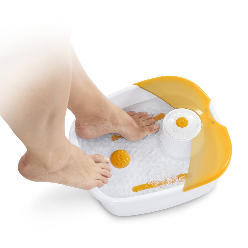 Medisana fs881 voetbubbelbad wit geel