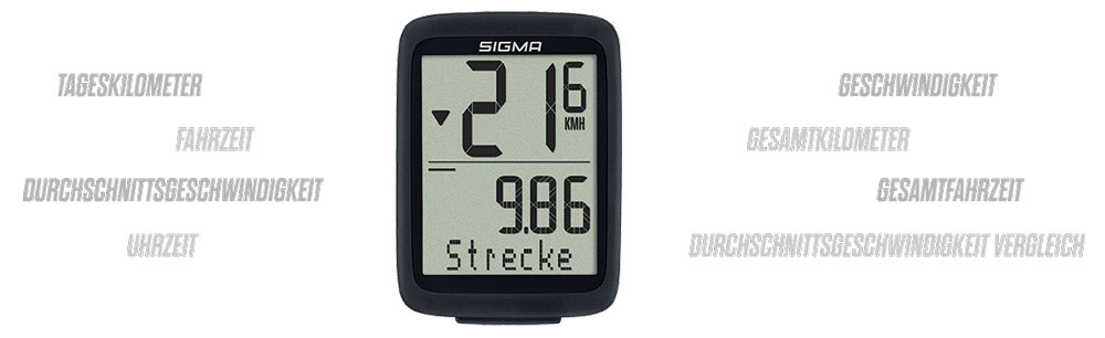 Sigma Originals ordinateur de vélo sans fil BC 8.0 WL ATS