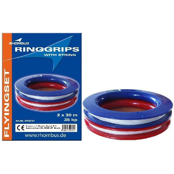 Rhombus 2 ringhandgrepen 35kp dacron 30m