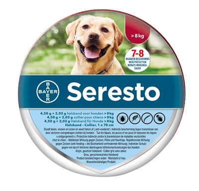 Bayer Seresto tekening vlooienband hond