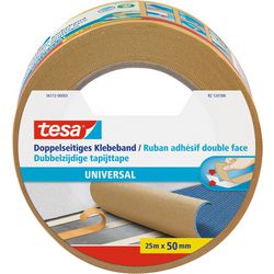Tesa dubbelzijdig plakband universeel veelzijdig verpakking decoratie tapijt – 25m x 50mm