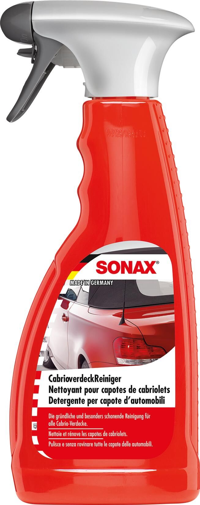 Sonax autoreiniger cabrioverdeckreiniger convertible cleaner 500ml spruehdose